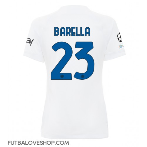 Dres Inter Milan Nicolo Barella #23 Preč pre Ženy 2023-24 Krátky Rukáv